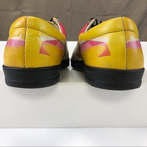 ICON Canada Jazz Themed Leather Sneakers Size 7 - Picture 3 of 6